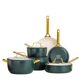 Greenpan Padova Pannenset 6-delig - Pine Green