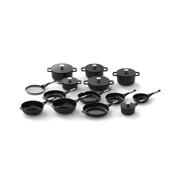 BergHOFF BergHOFF Leo Phantom Pannenset - 14 Delig Downdraft XXXL totaal set