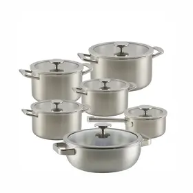 Habonne Habonne Allure Pannenset downdraft 6 delig - 5 ply RVS