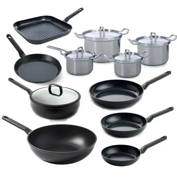 BK Cookware BK Q-linair Master RVS Pannenset - 11 delig
