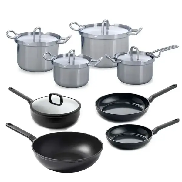 BK BK Q-linair Master RVS Pannenset - 8 delig