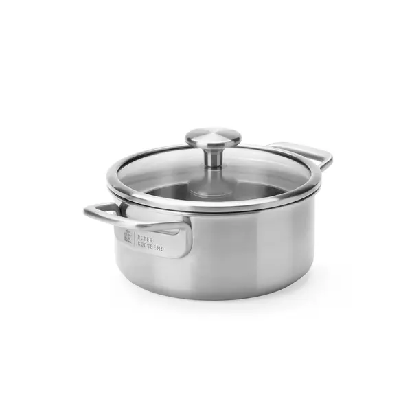 BK BK Maestro triply RVS Kookpan 24cm  met glazen deksel