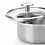 BK BK Maestro RVS Steelpan - Sauspan 16cm met glasdeksel
