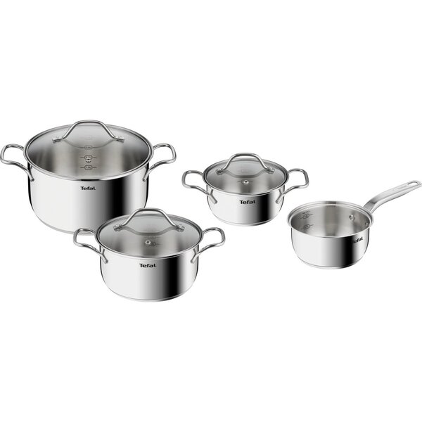 Tefal Tefal Intuition - Pannenset - 4-delig - Inductie - RVS - Geschikt voor Alle Warmtebronnen