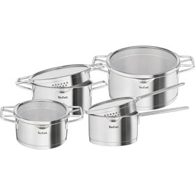 Tefal Tefal Nordica - Pannenset - 4-delig - RVS/Glas - Geschikt voor Inductie