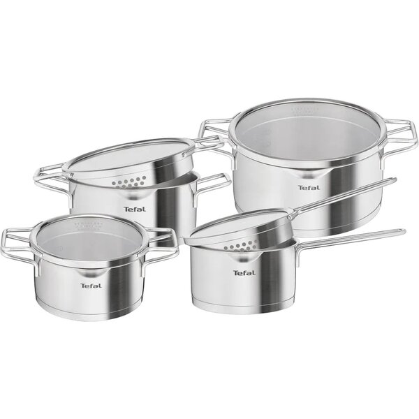 Tefal Tefal Nordica - Pannenset - 4-delig - RVS/Glas - Geschikt voor Inductie