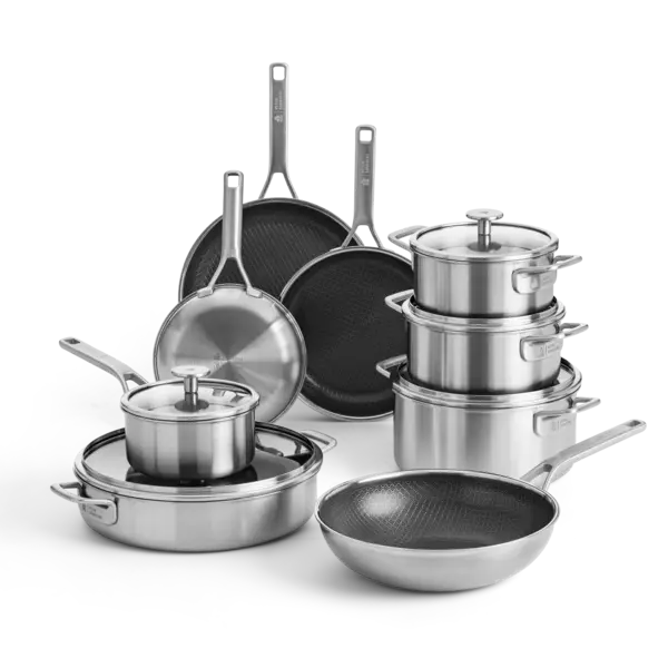 BK Cookware BK Maestro RVS & Durabond Hybride XL set