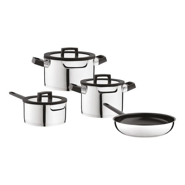 BergHOFF BergHOFF Essentials Uqonic Downdraft 8-delig pannenset  met gratis panbeschermer