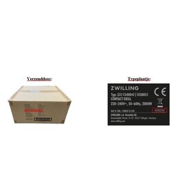 Zwilling Zwilling Enfinigy Contactgrill zwart