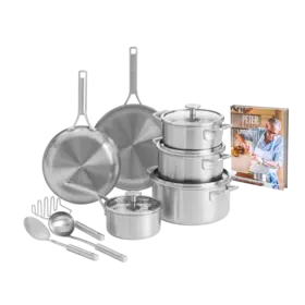 BK Cookware BK Peter Goossens Maestro RVS Large set met Gratis kookboek