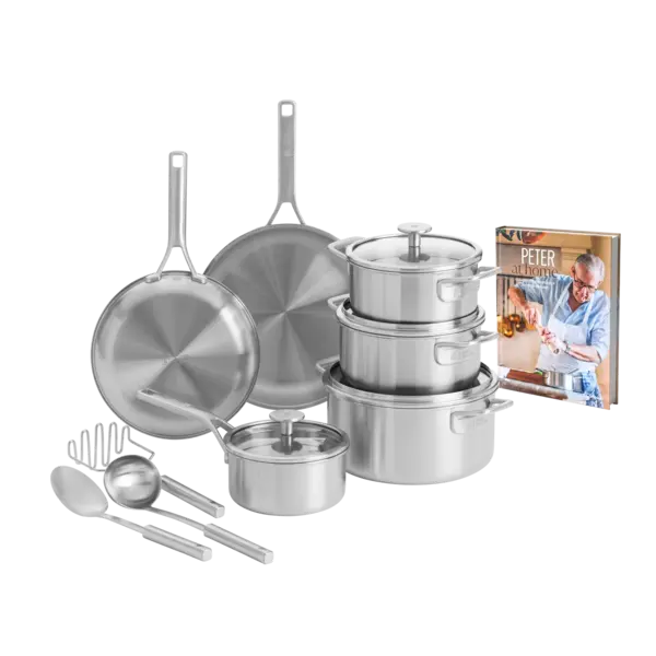 BK Cookware BK Peter Goossens Maestro RVS Large set met Gratis kookboek