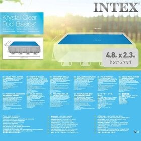  INTEX - Solarzwembadhoes - 476x234 - cm - polyetheen - blauw