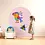 Cleverclixx Cleverclixx Magnetische muursticker 95x75cm | Roze