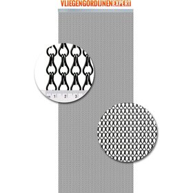 Vliegengordijnenexpert Vliegengordijn Aluminium - 100 x240 cm - Antraciet