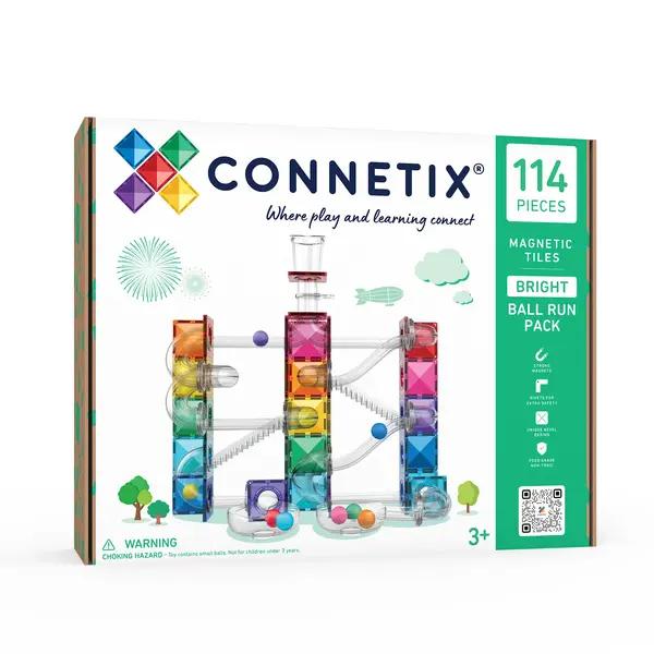 CONNETIX  CONNETIX Knikkerbaan Ball Run Bright Pack 114 stuks