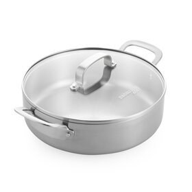 Dagelijkse Kost Dagelijkse Kost Sauteerpan braadpan Proline 3-Ply RVS 26cm  - geschikt voor alle Vuren