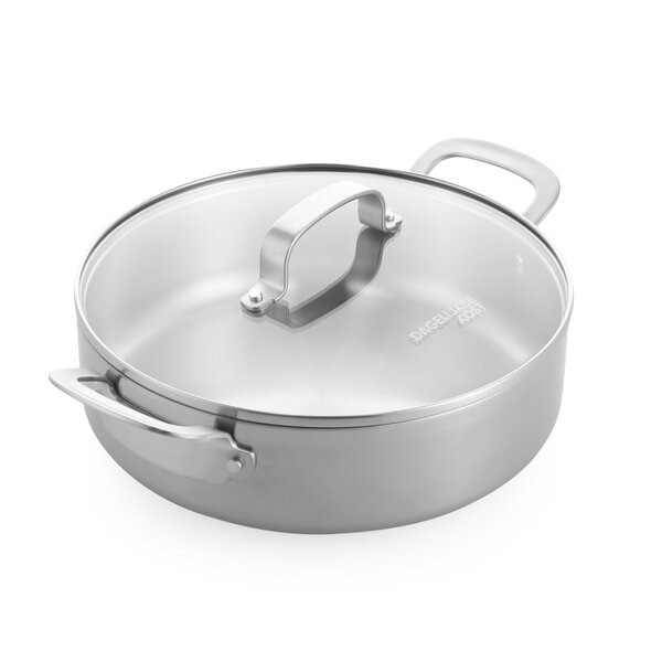 Dagelijkse Kost Dagelijkse Kost Sauteerpan braadpan Proline 3-Ply RVS 26cm  - geschikt voor alle Vuren