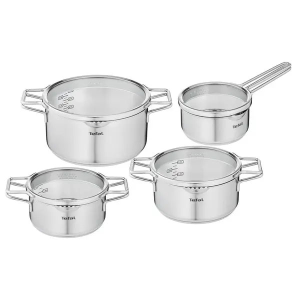 Tefal Tefal Nordica - Pannenset - 4-delig - RVS/Glas - Geschikt voor Inductie