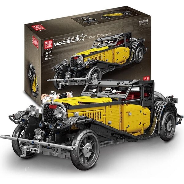 Mould King Mould King 13080 - Bugatti T50 - 3546 onderdelen - Compatible met de bekende merken - Bouwdoos