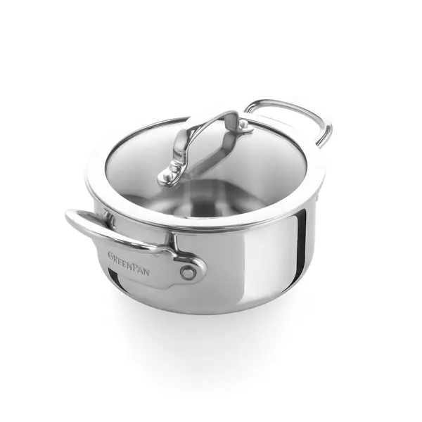 Greenpan GreenPan Premiere 5-ply kookpan met deksel RVS