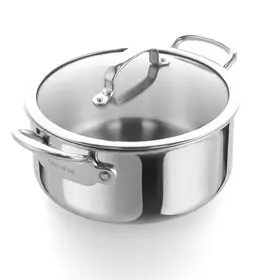 Greenpan GreenPan Premiere 5-ply kookpan met deksel RVS