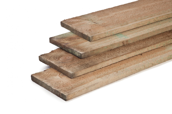 Grenen plank 3x20 cm geïmpregneerd