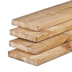 Grenen plank 2,8x14,5  - 500 cm