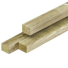 Grenen regel 3,4x4,5 cm 180 cm