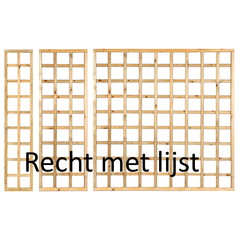 Houten Trellis met lijst recht model