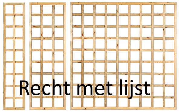 Houten Trellis met lijst recht model