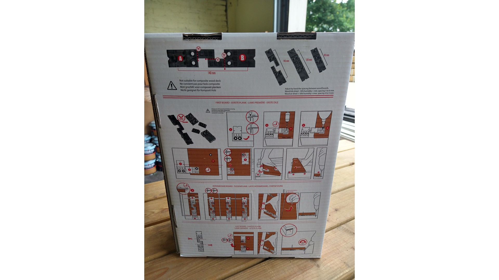 Vlonderplank onzichtbare legstrip