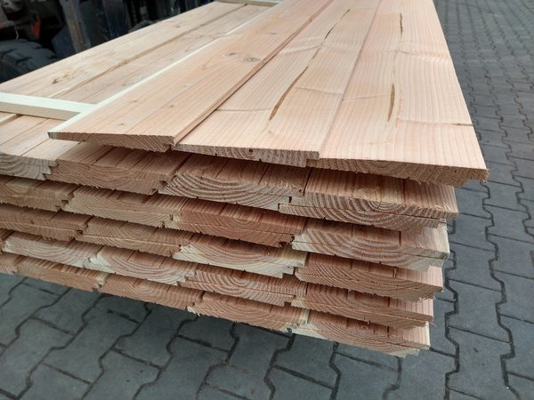 Zweedsrabat  breed  douglas 1,1-2,7x19,5 cm (17.5cm werkend)