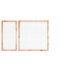 Gaaspaneel met kader robuust 45x70 Maaswijdte: 7.5x7.5cm Douglas