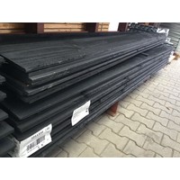 ZWART Gedompeld Zweedsrabat Douglas  breed dikker 1,1-2,7x19,5 cm