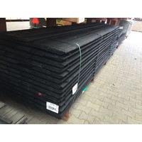 ZWART Gedompeld Zweedsrabat Douglas  breed dikker 1,1-2,7x19,5 cm