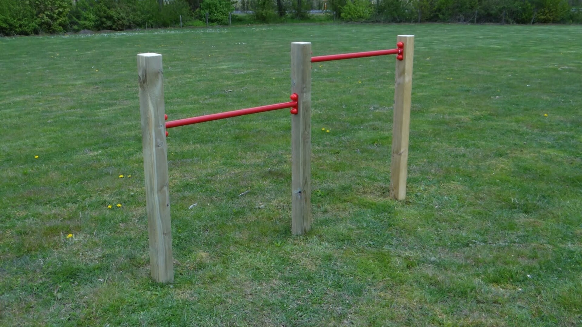 Standaard duikelrek compleet met grenen palen