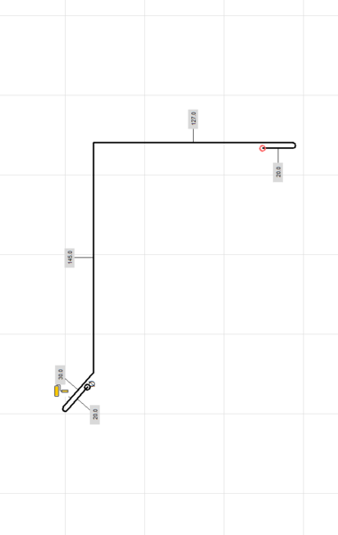 Windveer zetstuk zwart