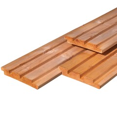 Triple profiel vuren red class gevelbekleding 2.2x14 werkend 12.5cm