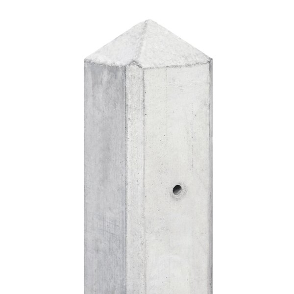 Betonpaal Maas 10x10 308 cm Pyramidekop voor dubbele onderplaat (63 cm)
