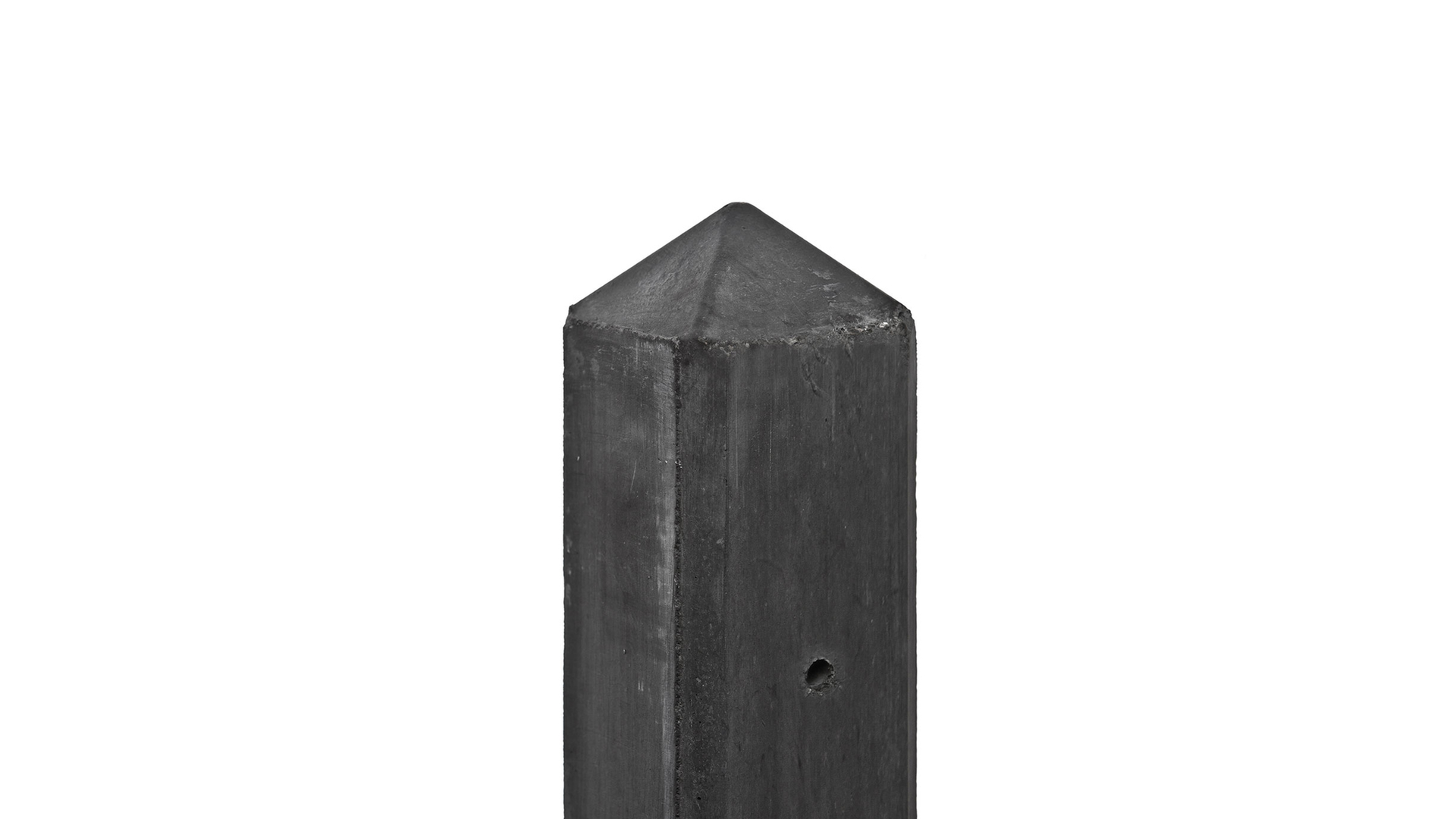 Betonpaal Maas 10x10 308 cm Pyramidekop voor dubbele onderplaat (63 cm)
