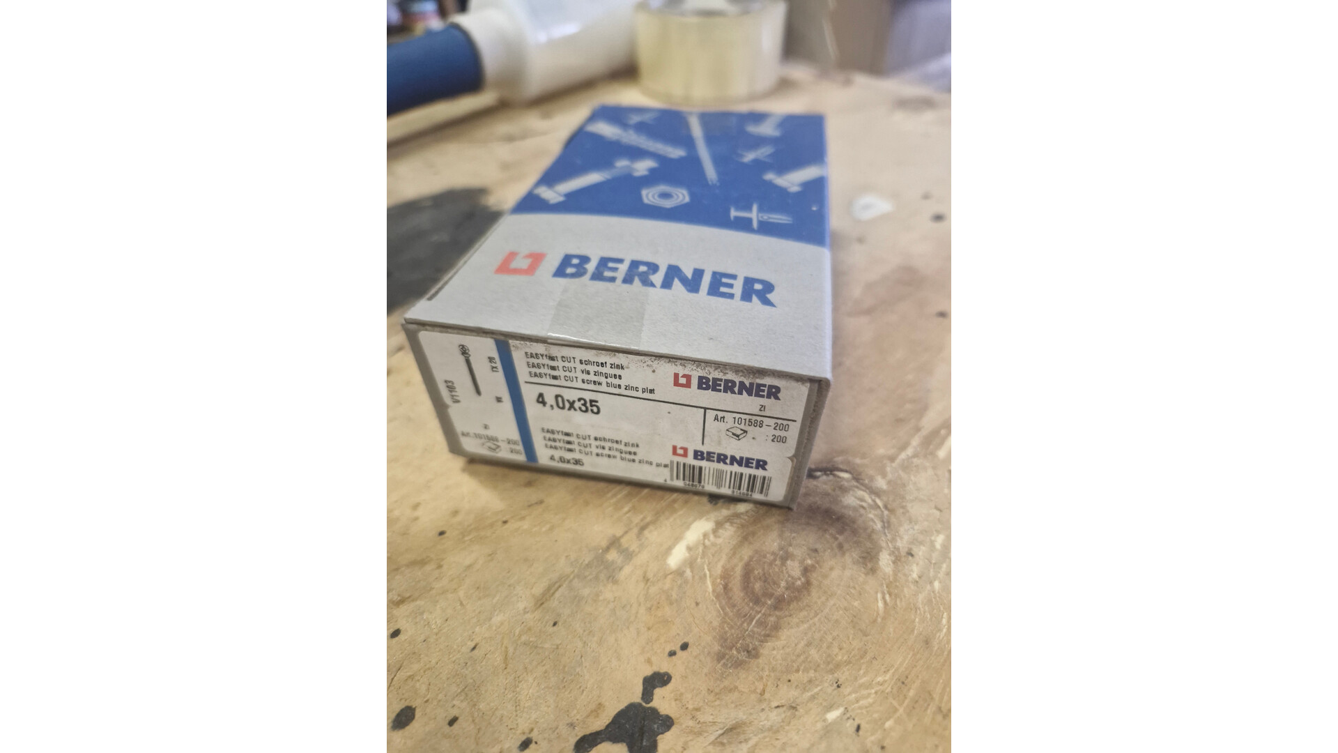 Berner 4x35 Easy Cut verzinkt 200 stuks zolderverkoop op=op