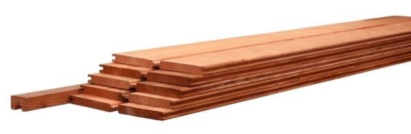 Betowood scherm douglas inclusief afdekkap 187 x 224 cm, onbehandeld