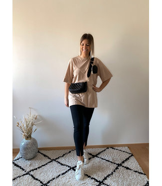 Split jeans black
