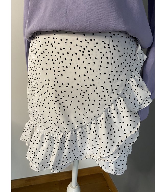 Dots skirt white