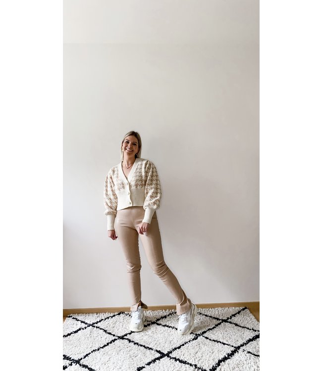 Leatherlook split legging