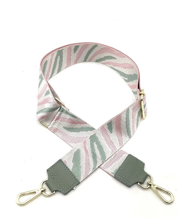 Strap pink/green golden details
