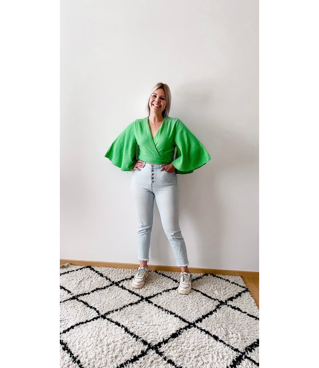 Wrapped tetra top green