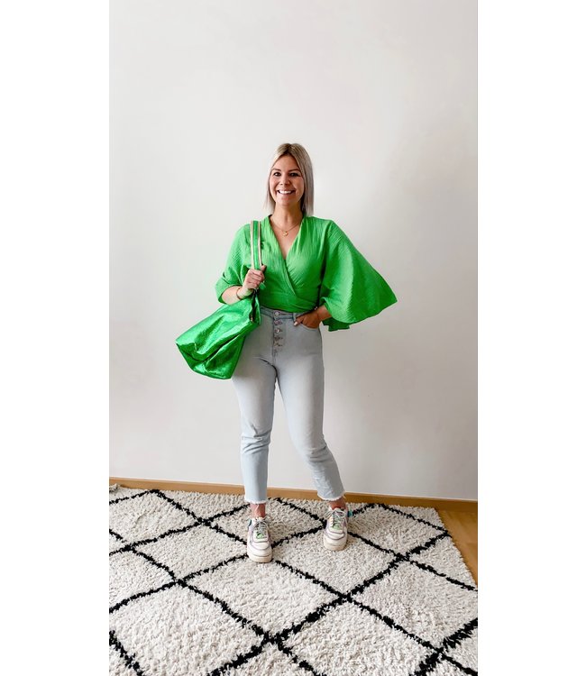 Wrapped tetra top green