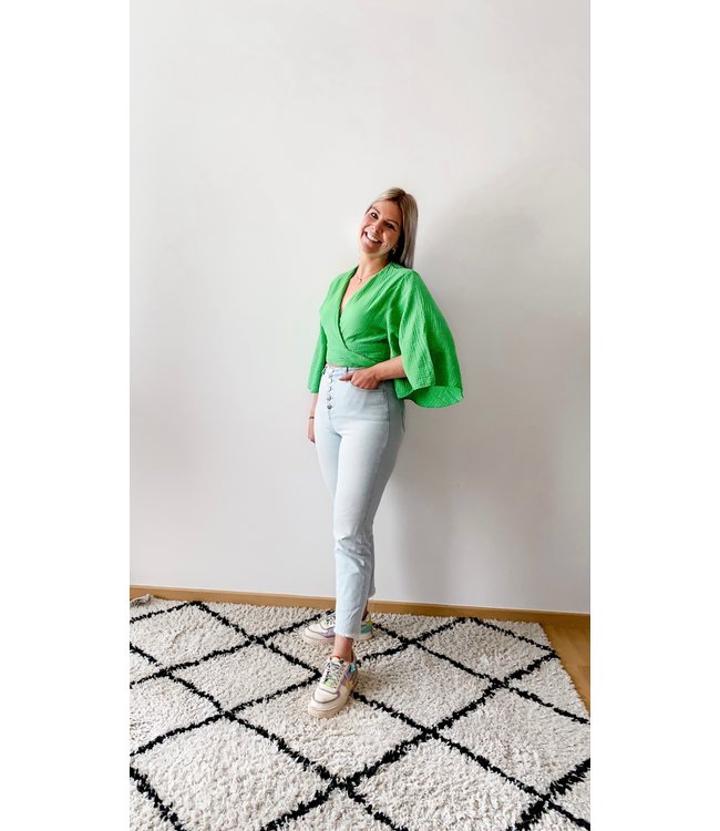 Wrapped tetra top green