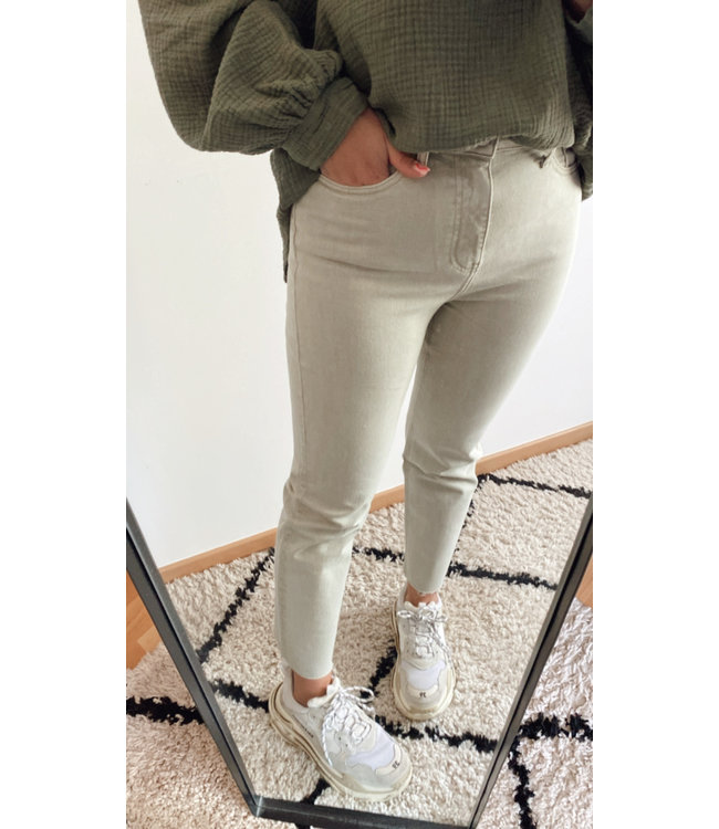 Straight jeans light khaki